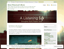 Tablet Screenshot of kylewelstad.wordpress.com
