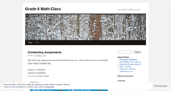 Desktop Screenshot of mrslauriemath6.wordpress.com