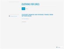 Tablet Screenshot of clothingforgirlso3.wordpress.com