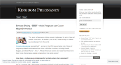 Desktop Screenshot of kingdompregnancy.wordpress.com