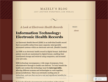 Tablet Screenshot of mazely.wordpress.com