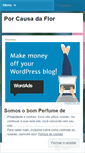 Mobile Screenshot of porcausadaflor.wordpress.com