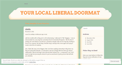 Desktop Screenshot of liberaldoormat.wordpress.com