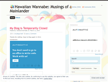 Tablet Screenshot of hawaiianwannabe.wordpress.com