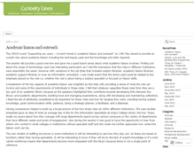 Tablet Screenshot of curiositylines.wordpress.com