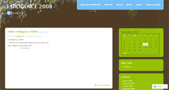 Desktop Screenshot of 3diligence2008.wordpress.com