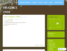 Tablet Screenshot of 3diligence2008.wordpress.com