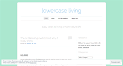 Desktop Screenshot of lowercaseliving.wordpress.com