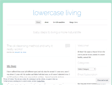 Tablet Screenshot of lowercaseliving.wordpress.com