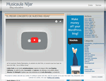 Tablet Screenshot of musicaula.wordpress.com