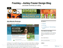 Tablet Screenshot of frashleydesigns.wordpress.com