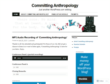 Tablet Screenshot of commitanthro.wordpress.com