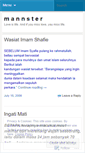 Mobile Screenshot of mannster.wordpress.com
