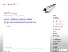 Tablet Screenshot of mannster.wordpress.com