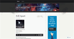 Desktop Screenshot of detoremusic.wordpress.com