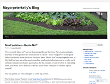 Tablet Screenshot of mayorpeterkelly.wordpress.com