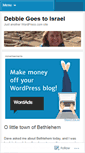 Mobile Screenshot of debbiegoestoisrael.wordpress.com