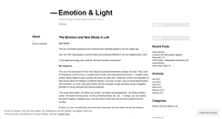 Desktop Screenshot of emotionandlight.wordpress.com