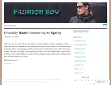 Tablet Screenshot of fashionboy.wordpress.com