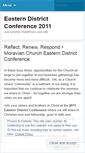 Mobile Screenshot of easterndistrictconference2011.wordpress.com