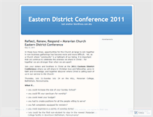 Tablet Screenshot of easterndistrictconference2011.wordpress.com