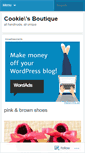 Mobile Screenshot of cookiesboutique.wordpress.com