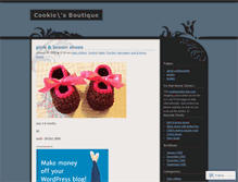 Tablet Screenshot of cookiesboutique.wordpress.com