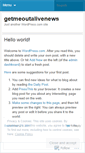 Mobile Screenshot of getmeoutalivenews.wordpress.com