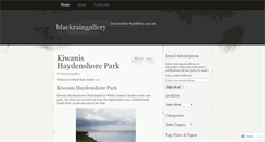 Desktop Screenshot of blackraingallery.wordpress.com
