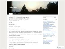 Tablet Screenshot of amadeusdice.wordpress.com