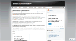Desktop Screenshot of begagnadebilar.wordpress.com