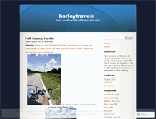 Tablet Screenshot of harleytravels.wordpress.com