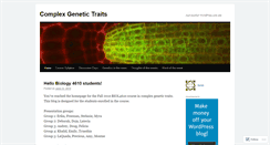 Desktop Screenshot of biol4610.wordpress.com