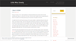 Desktop Screenshot of littlemissgreedy.wordpress.com