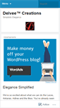 Mobile Screenshot of delveecreations.wordpress.com