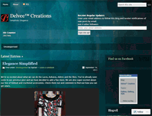 Tablet Screenshot of delveecreations.wordpress.com