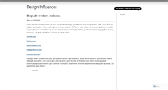Desktop Screenshot of designinfluences.wordpress.com