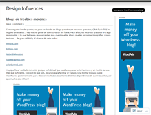 Tablet Screenshot of designinfluences.wordpress.com