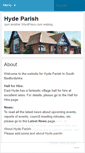 Mobile Screenshot of hydeparish.wordpress.com
