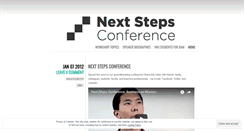 Desktop Screenshot of nextstepsconference.wordpress.com