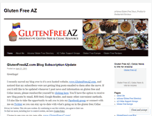 Tablet Screenshot of glutenfreeaz.wordpress.com