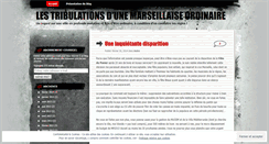 Desktop Screenshot of lestribulationsdunemarseillaiseordinaire.wordpress.com