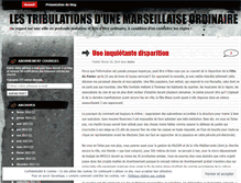 Tablet Screenshot of lestribulationsdunemarseillaiseordinaire.wordpress.com