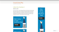 Desktop Screenshot of casualgameguy.wordpress.com