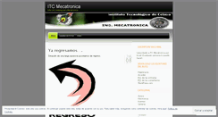 Desktop Screenshot of itcmecatronica.wordpress.com