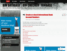 Tablet Screenshot of bindatabase.wordpress.com