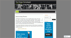 Desktop Screenshot of cheapgenealogist.wordpress.com