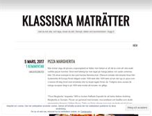 Tablet Screenshot of klassiskamatratter.wordpress.com