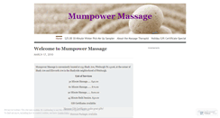 Desktop Screenshot of mumpowermassage.wordpress.com