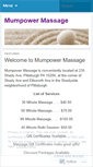 Mobile Screenshot of mumpowermassage.wordpress.com